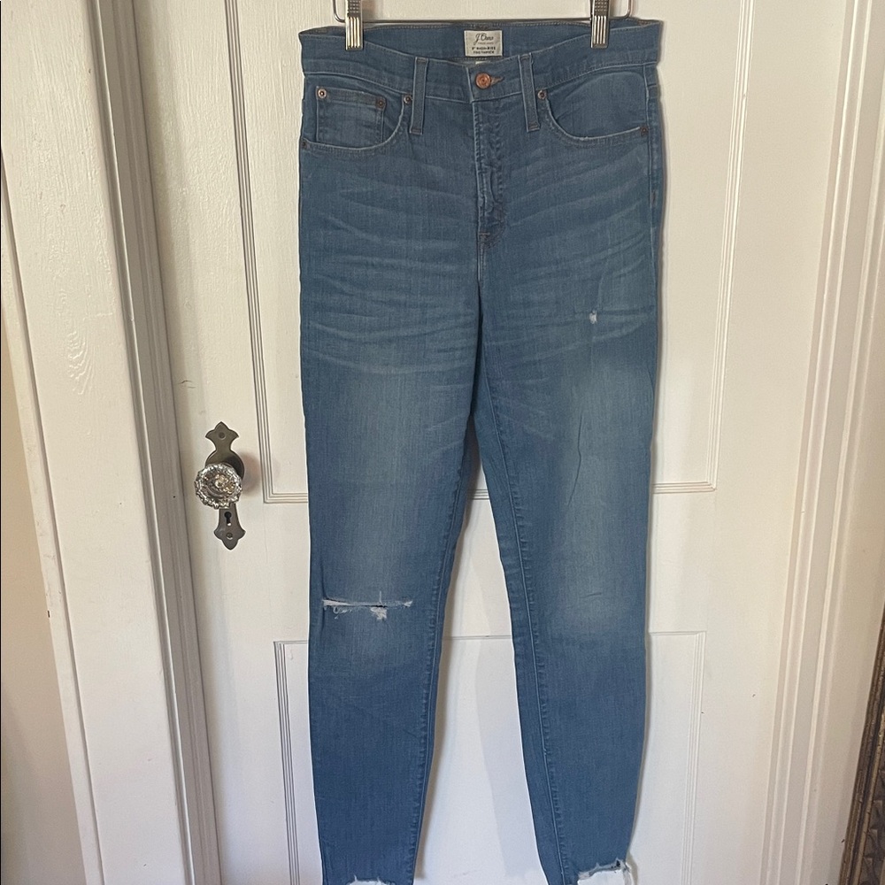J. Crew Women's Blue toothpick Jeans